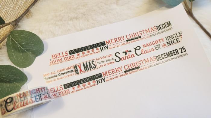 Washi Tape Weihnachten